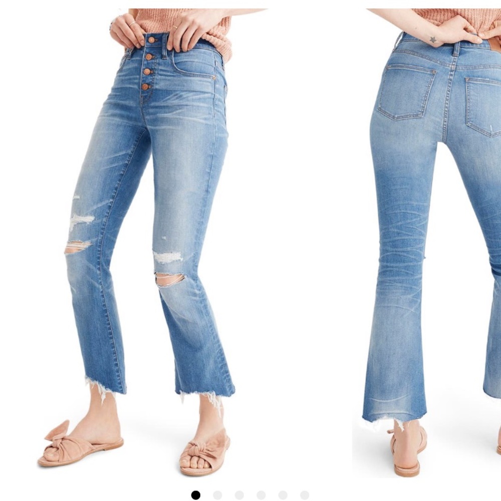 Madewell - like new, unique jeans